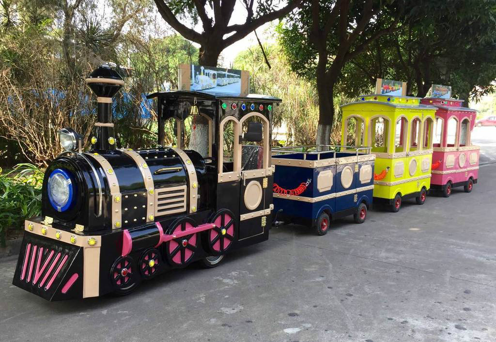 瓜州景区广商场无轨观光小火车电动儿童游乐设备小火车可坐人户外玩具
